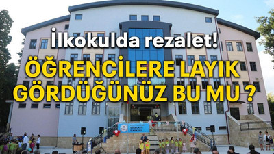 İlkokulda rezalet! Öğrencilere layık gördüğünüz bu mu?